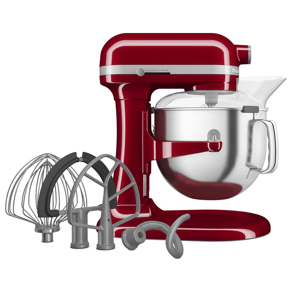 KitchenAid 7 Quart Bowl-Lift Stand Mixer in Empire Red and Stainless Steel