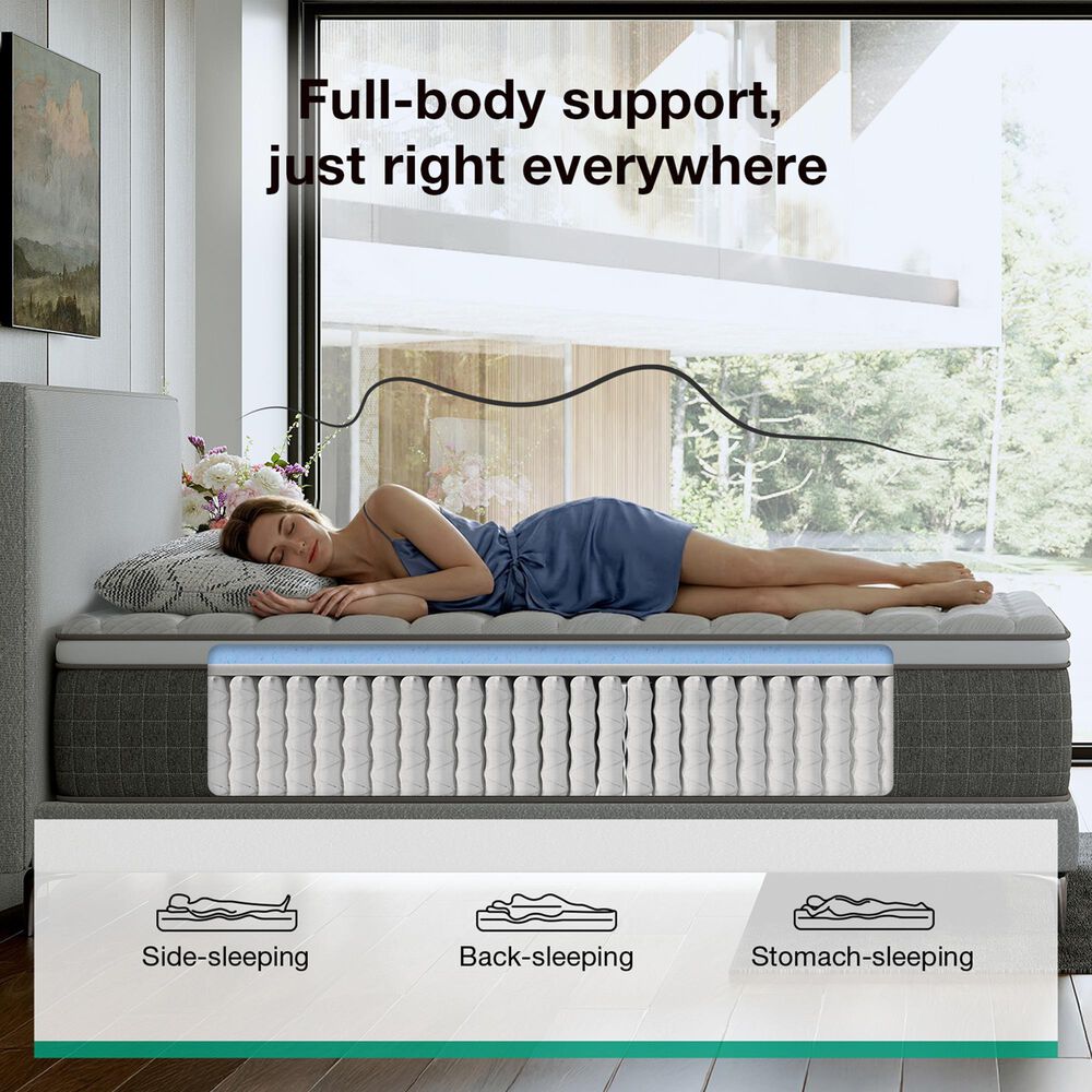 Novilla Vela 12" Medium Queen Mattress in a Box, , large
