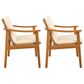 Hearth and Haven Outdoor Dining Chair in Beige (Set of 2), , large