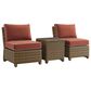 Crosley Furniture Bradenton 3-Piece Patio Chair Set in Sangria, , large