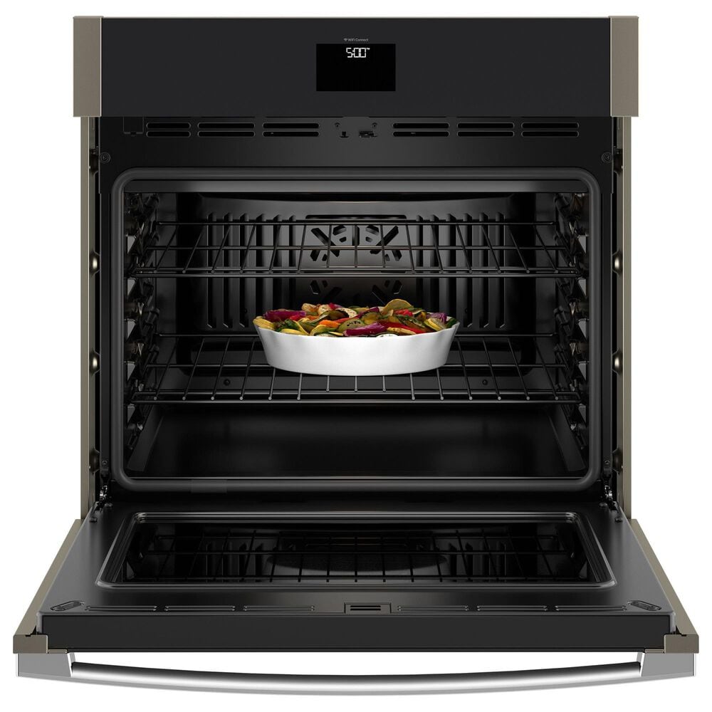 GE Appliances 2-Piece Kitchen Package with Fingerprint Resistant Slate 30&quot; Smart Built-In Single Wall Oven and Black 36&quot; Electric Cooktop, , large