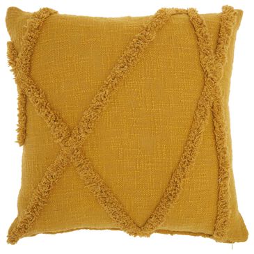 Nourison Life Styles 18" x 18" Throw Pillow in Mustard, , large