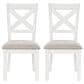Ashley Robbinsdale Dining Chair Set of 2 in Antique White, , large