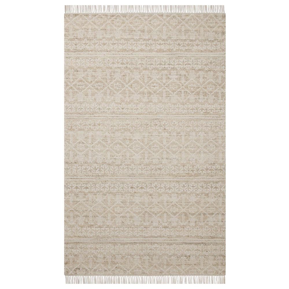 Angela Rose Rivers 9"3" x 13" Sand and Ivory Area Rug, , large