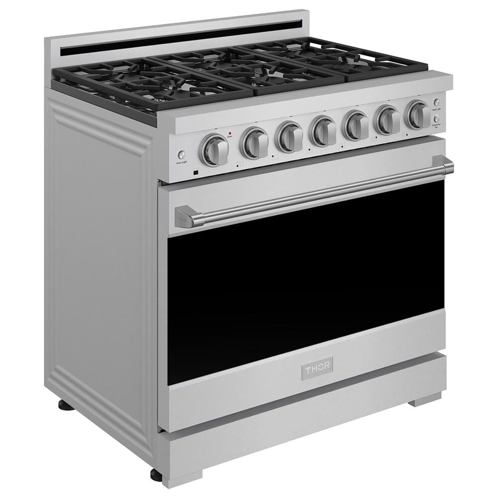 Thor Kitchen Gordon Ramsay Series 36" Professional Gas Range in Stainless Steel, , large