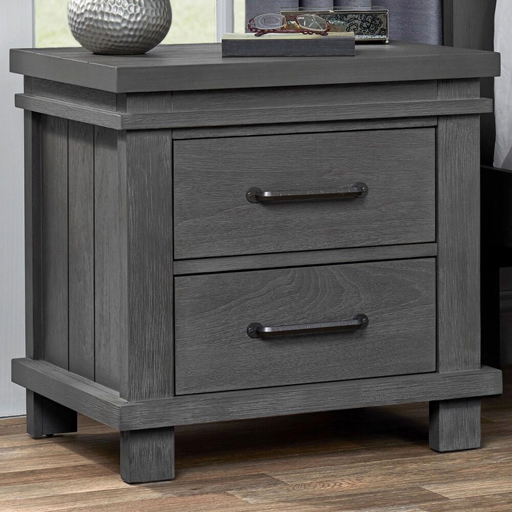 Oxford Baby Hampton 2-Drawer Nightstand in Canyon Gray, , large