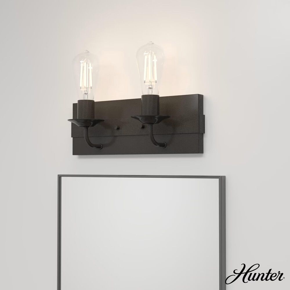 Hunter Perch Point 2-Light Vanity in Noble Bronze, , large