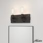 Hunter Perch Point 2-Light Vanity in Noble Bronze, , large
