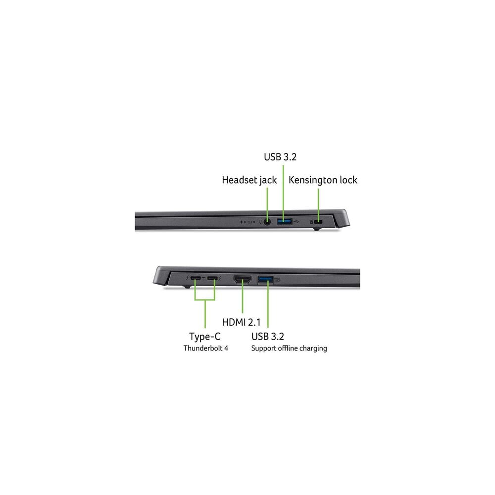 Acer Aspire 16 16&quot; Laptop | Intel Core Ultra 7 155U - 32GB RAM - Intel Graphics - 1TB SSD in Gray, , large