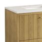 James Martin Vanities Hudson 36" Single Bathroom Vanity in Light Natural Oak with 3 cm Lime Delight Quartz Top and Rectangular Sink, , large