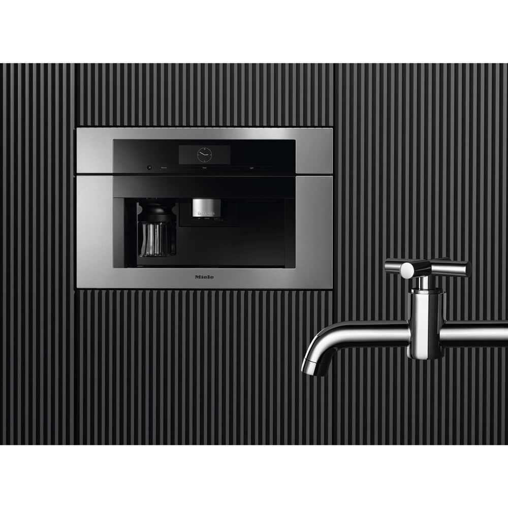 Miele 2.7L Built-In Coffee Machine with DirectWater in Black and Stainless Steel, , large
