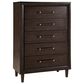 Ashley Dantenton 5 Drawer Chest in Merlot, , large