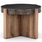 Four Hands Bingham End Table in Rustic Oak and Distressed Iron, , large