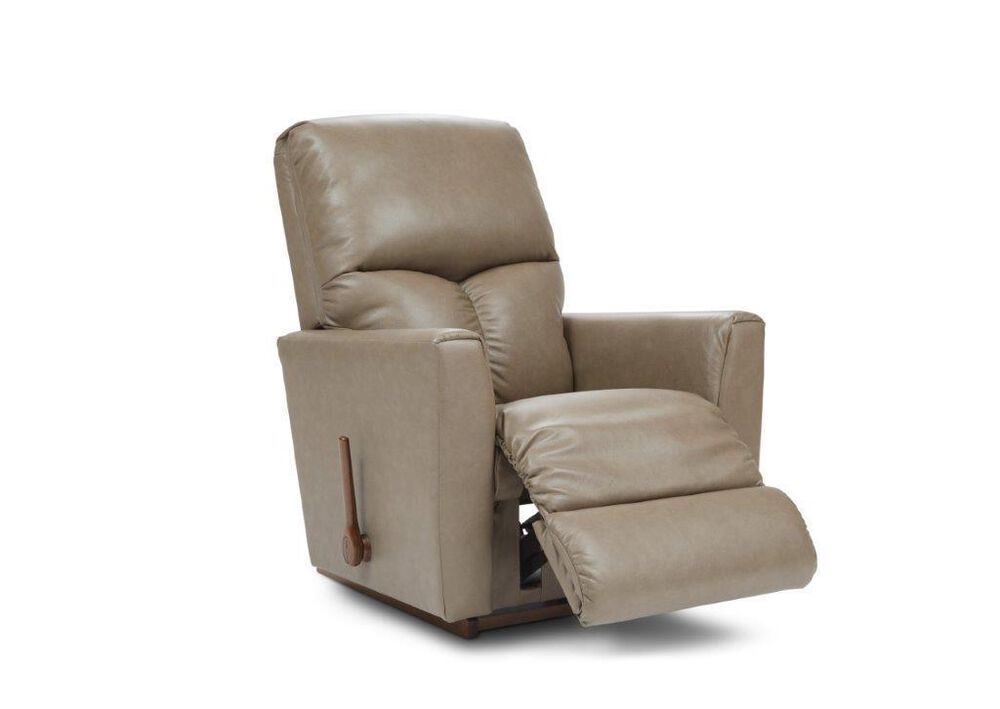 La-Z-Boy Hawthorn Manual Leather Rocker Recliner in Tan, , large