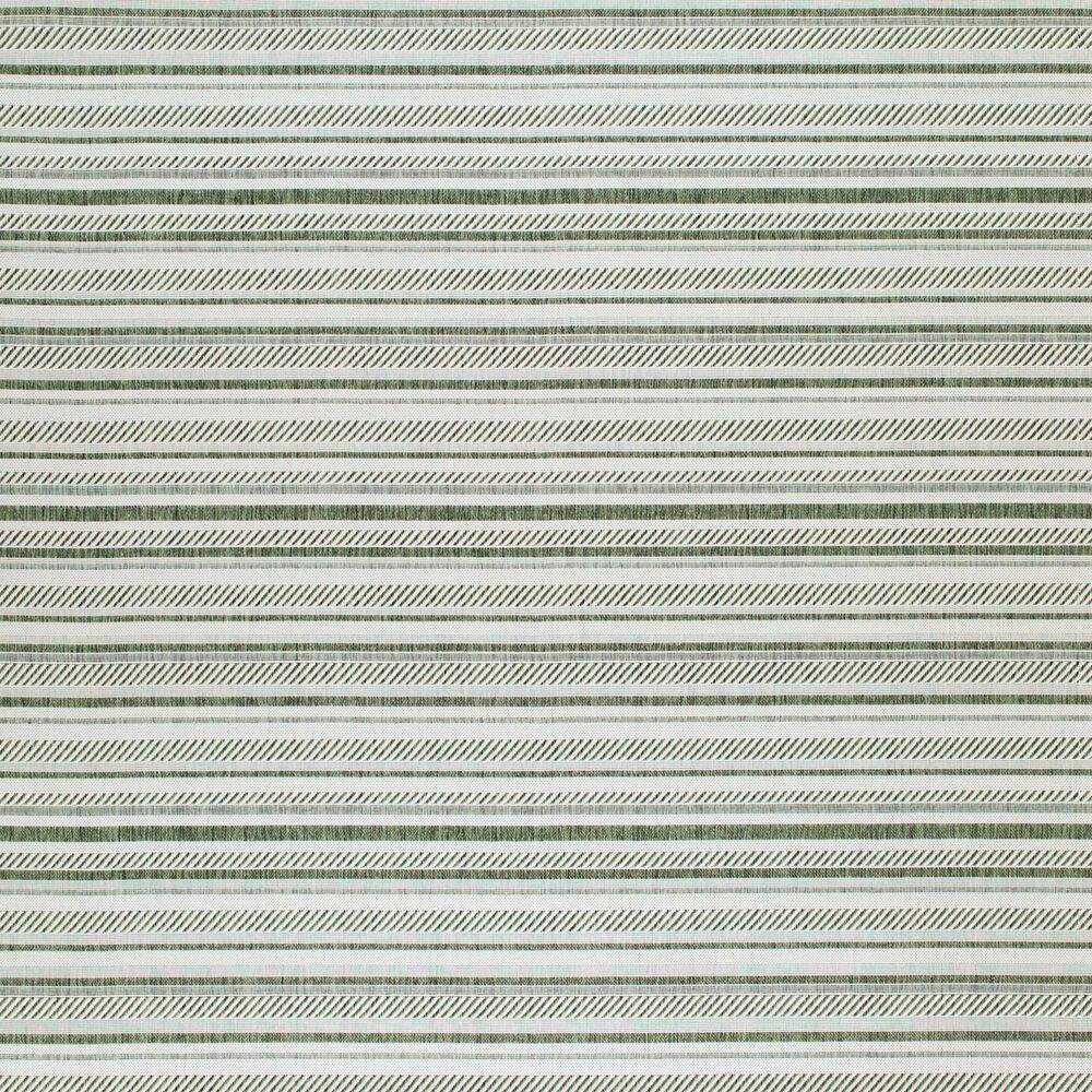 Surya Eagean EAG-2422 Grass Green, Ivory, Dark Green and Seafoam 7&#39;10&quot; Square Indoor/Outdoor Area Rug, , large