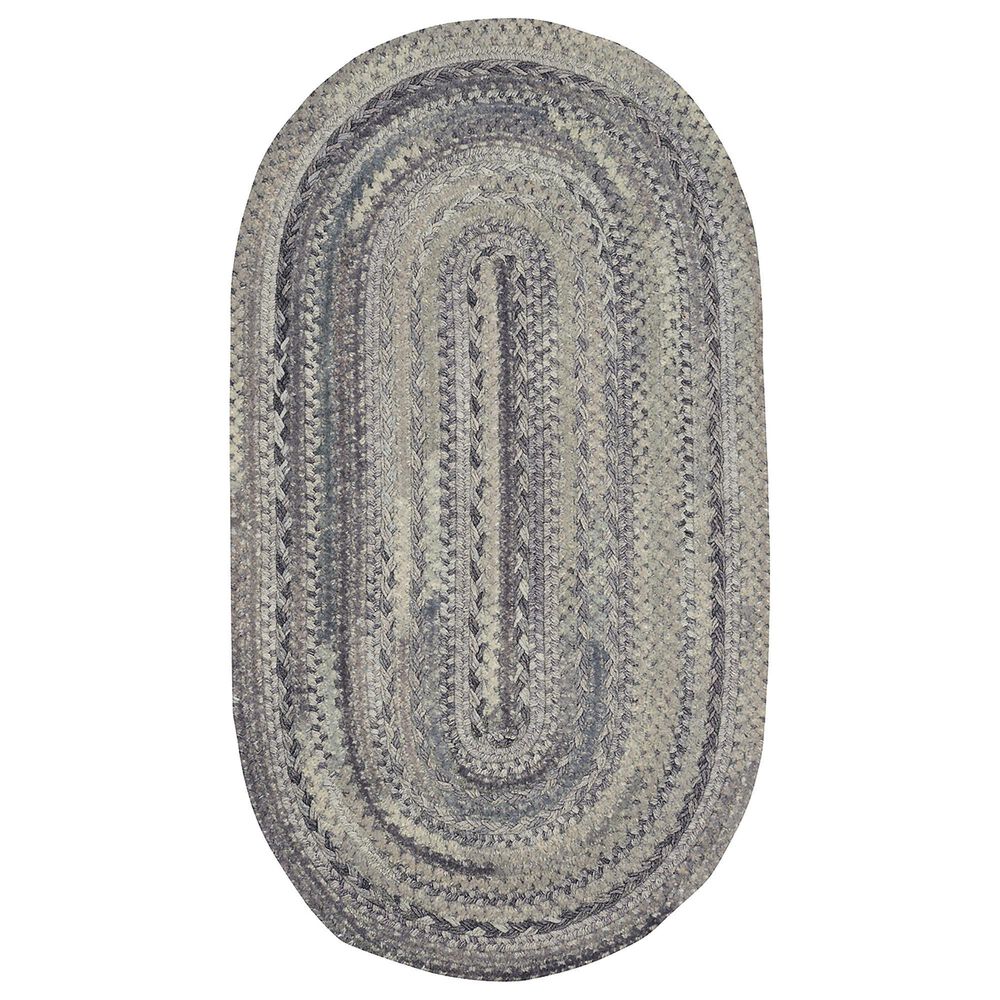 Capel Bayview 0036-340 9"2" x 13"2" Oval Granite Area Rug, , large