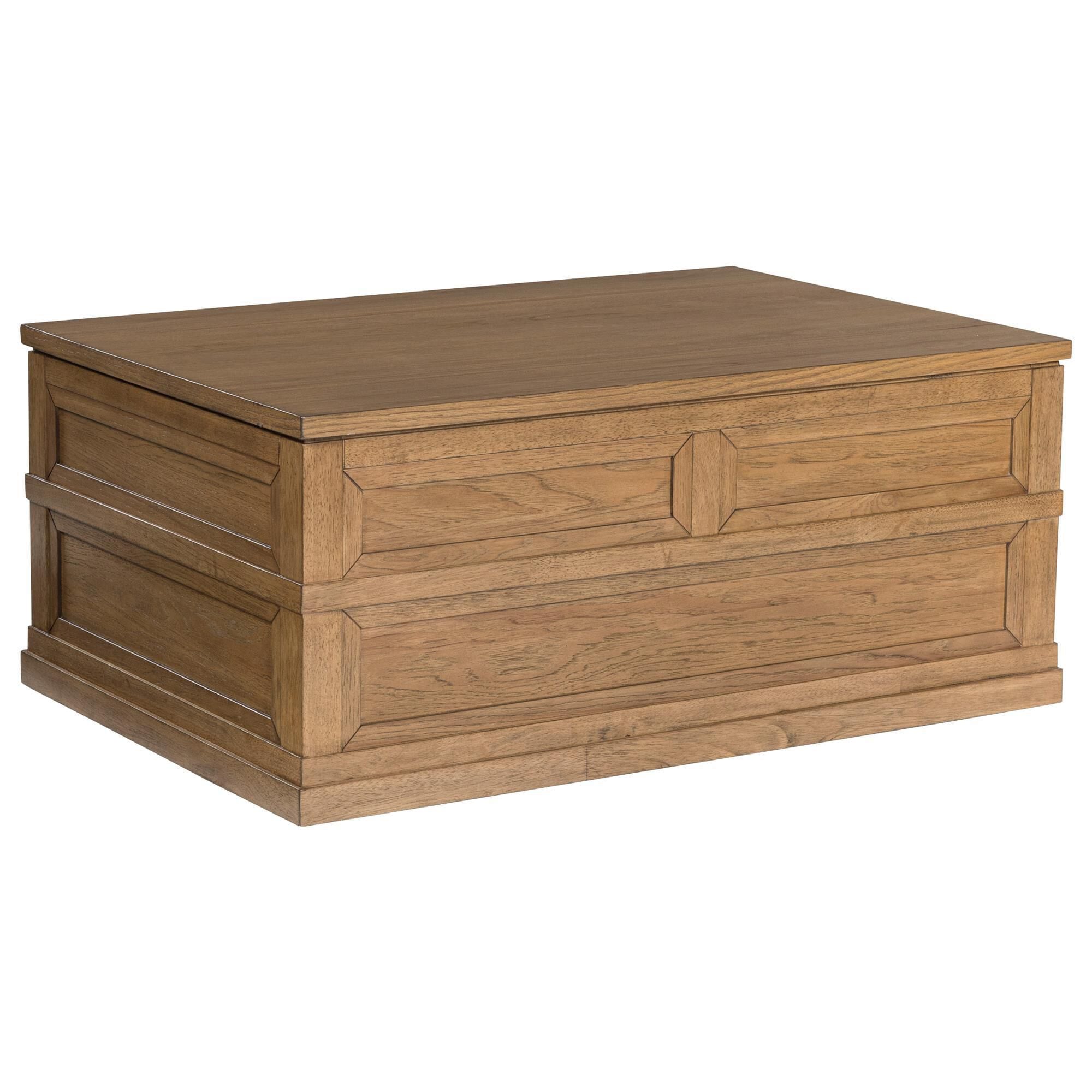 Ashley Sharlance Lift Top Cocktail Table in Light Brown