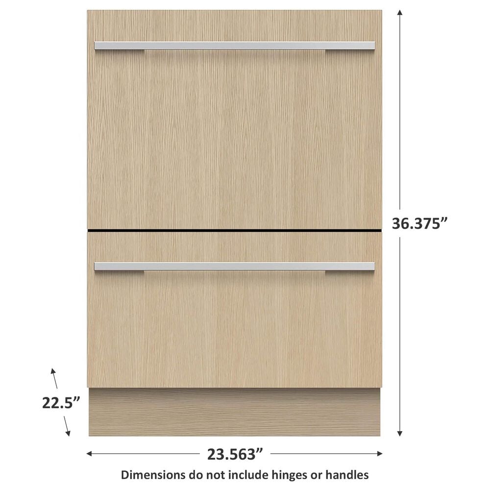 Fisher &amp; Paykel Integrated Double DishDrawer Dishwasher - Panels Sold Separately, , large
