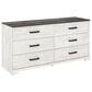 Ashley Shawburn 3-Piece Queen Bedroom Set in Whitewash and Charcoal Gray, , large