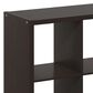 HOMLUX 4-Cube Reversible Open Back Bookshelf in Dark Oak, , large