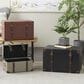 Maple and Jade 3-Piece Vintage Studded Woven Storage Decorative Trunk Set in Blue, Cream, and Maroon, , large