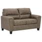 Ashley Navi Stationary Sofa and Loveseat Set in Fossil, , large