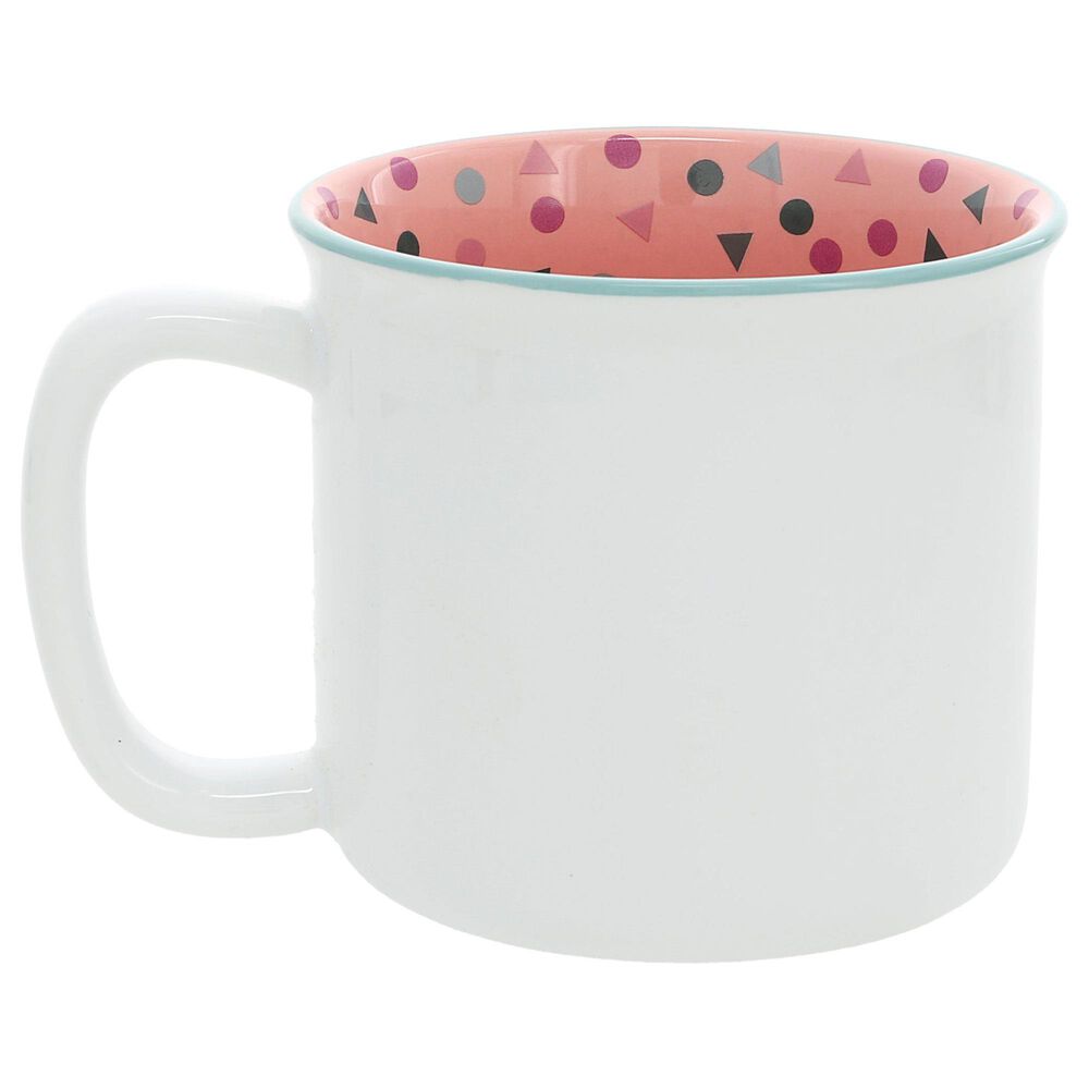 Pavilion Purrfect 18 Oz Mug in White, Blue and Pink, , large