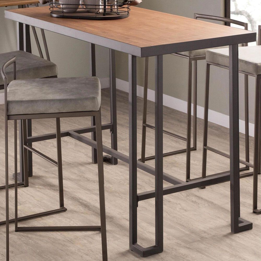 Lumisource Roman Counter Table in Brown/Grey, , large