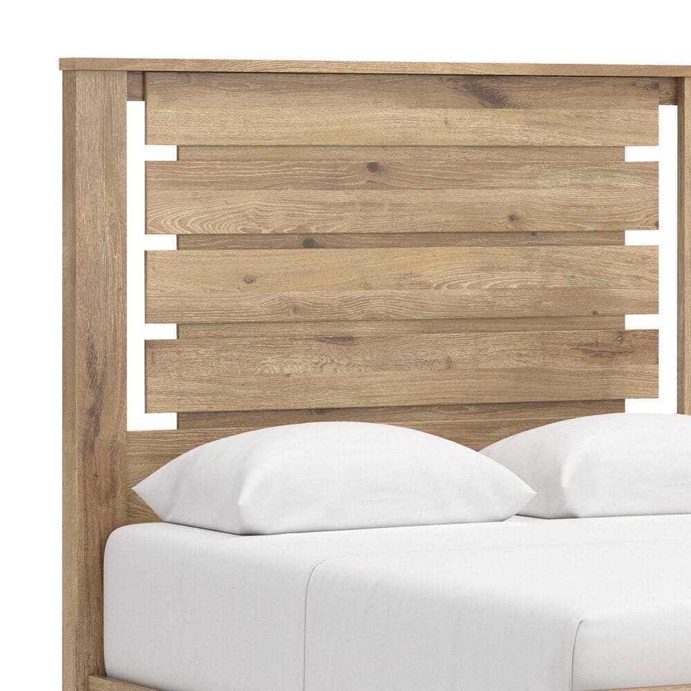 Ashley Brozmont Full Panel Platform Bed in Tan, , large