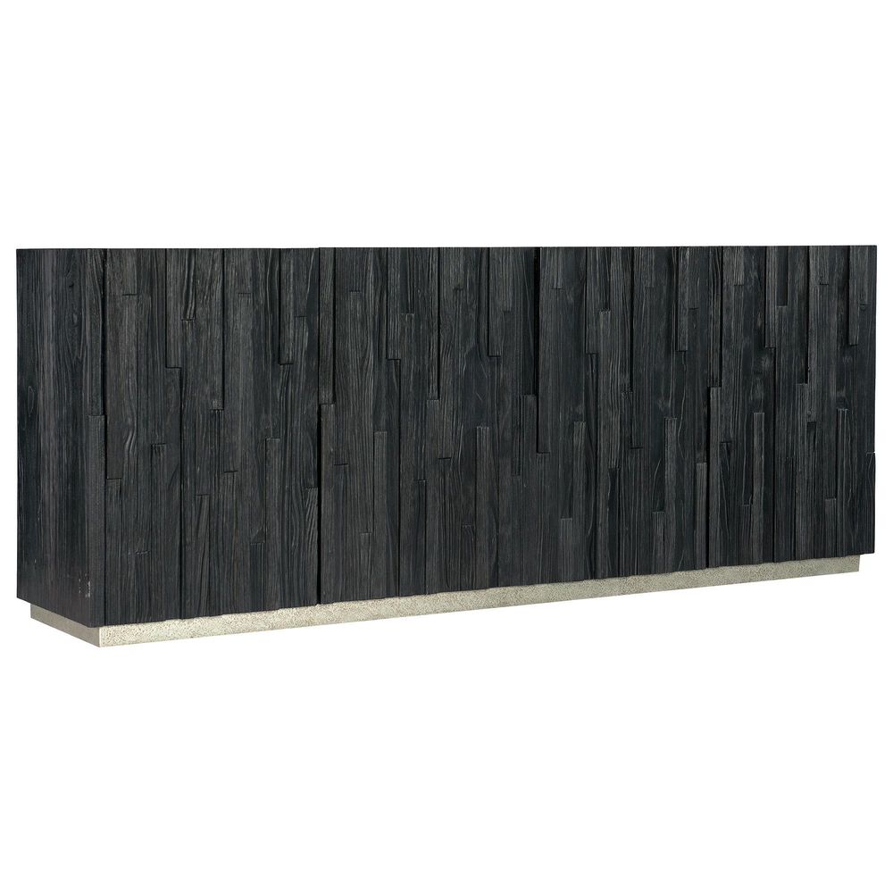 Hooker Furniture Chapman 80" Entertainment Console in Charred Black and Pewter, , large