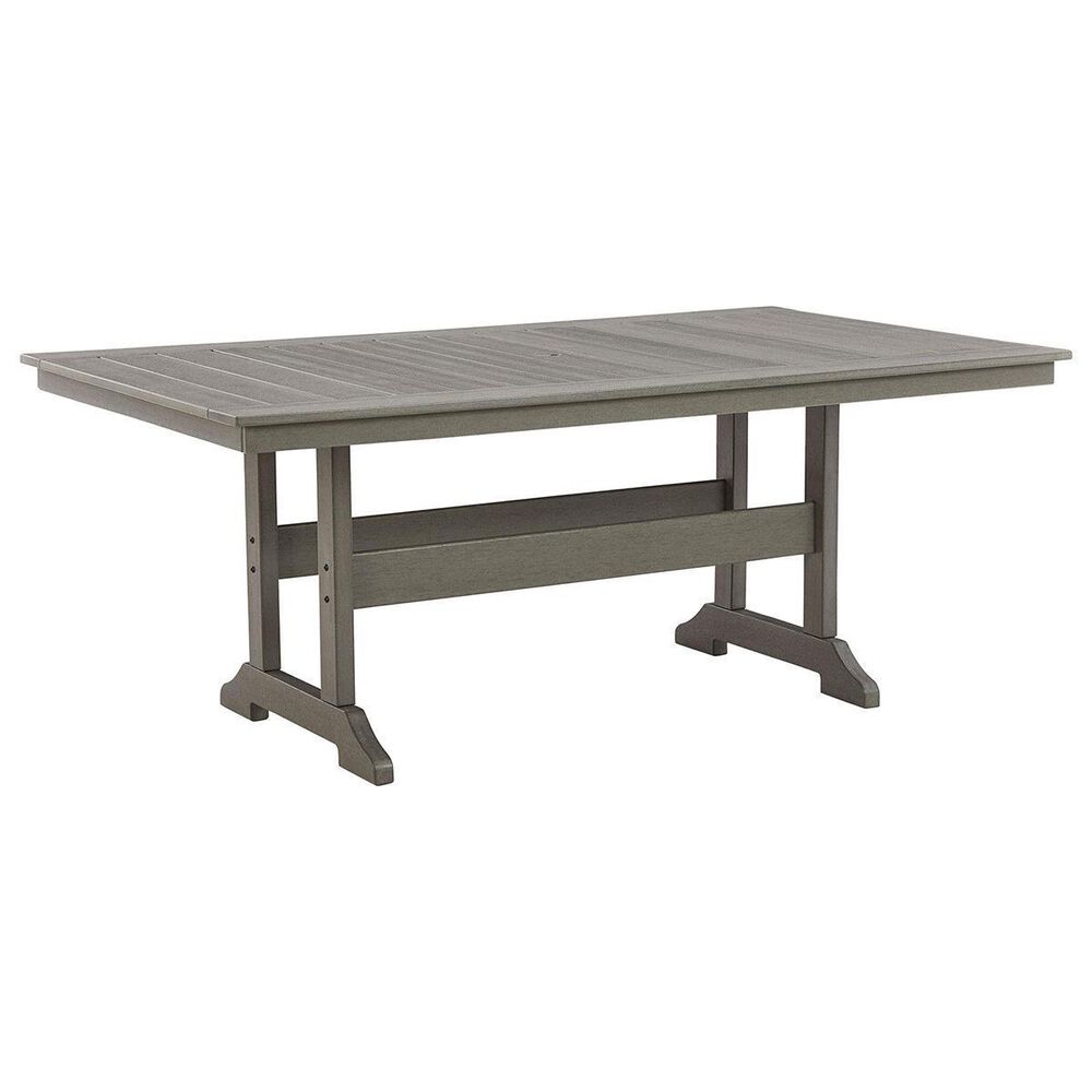 Ashley Visola 7-Piece Patio Dining Set in Gray, , large