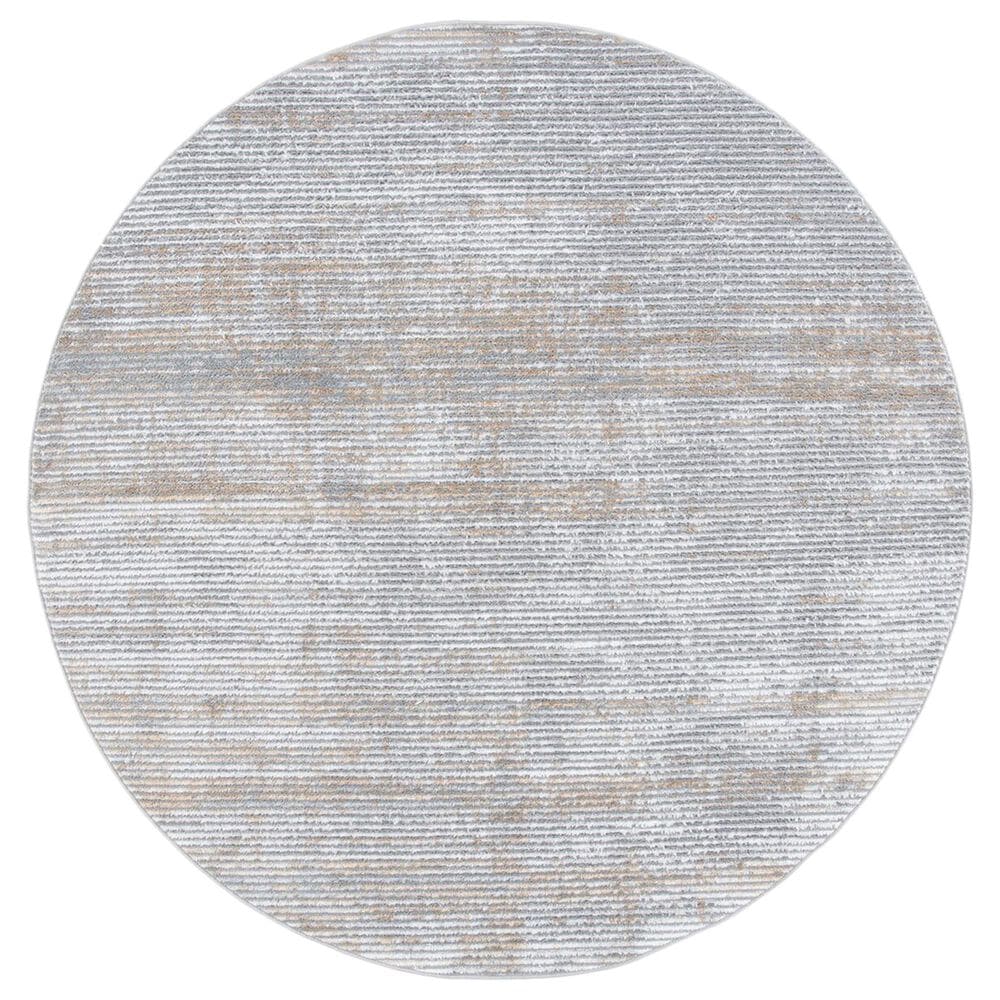Safavieh Orchard ORC661 6"7" Round Grey and Gold Area Rug, , large