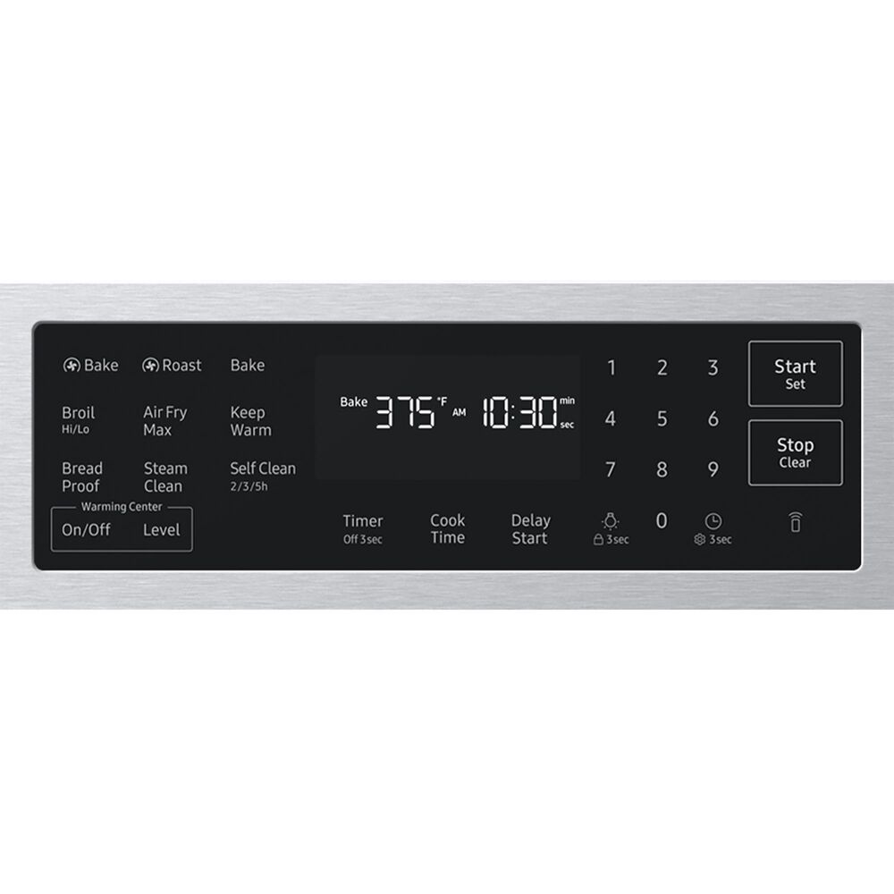 Samsung Bespoke 6.3 Cu. Ft. Smart Slide-In Electric Range with No-Preheat Air Fry Max in Stainless Steel, , large