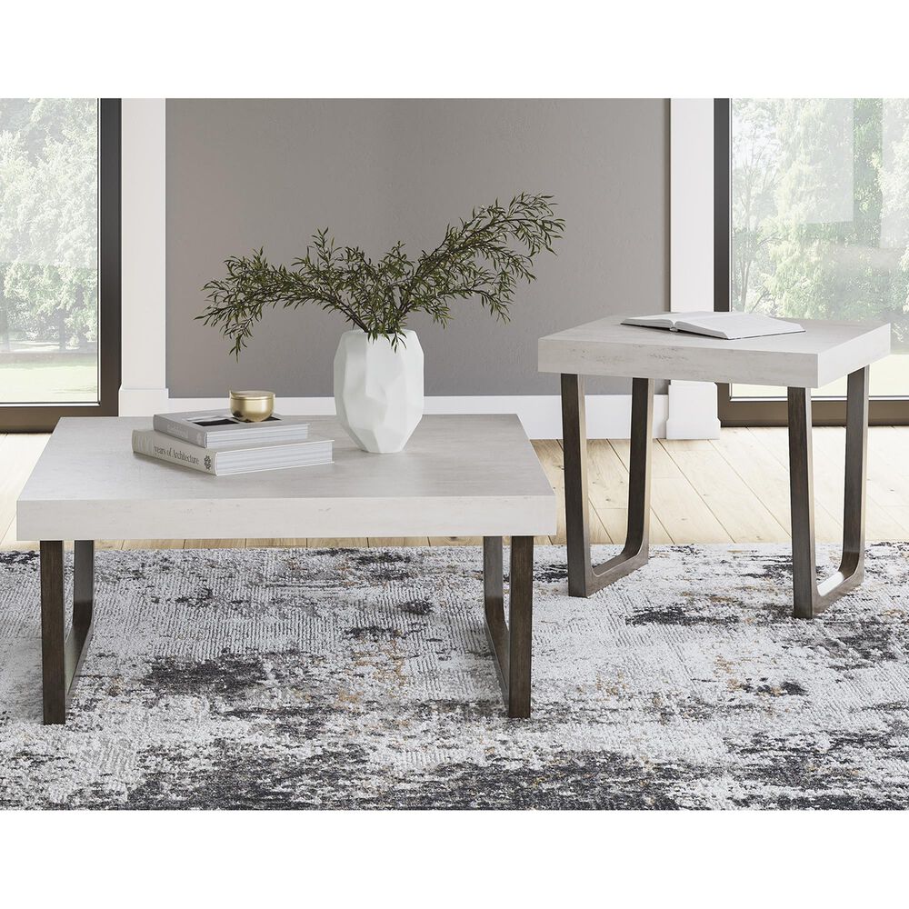 Ashley Westenfort 2-Piece Occasional Table Set in Espresso and Gray, , large
