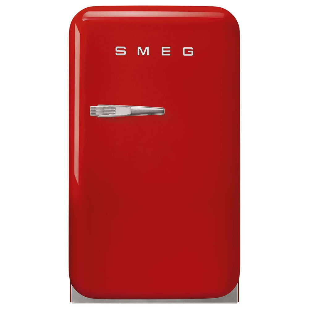 SMEG 1.34 Cu. Ft. Freestanding Compact Refrigerator with Right Handle in Red, , large