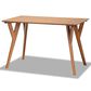 Baxton Studio Sahar Dining Table in Walnut Brown - Table Only, , large