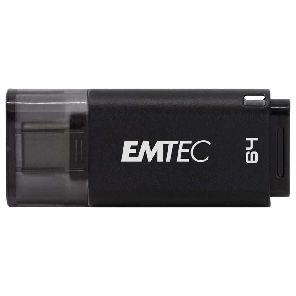Emtec D400 64GB USB 3.2 Type-C Flash Drive in Black, , large