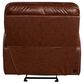 Italiano Furniture Leather Power Gliding Recliner with Power Headrest in Brown, , large