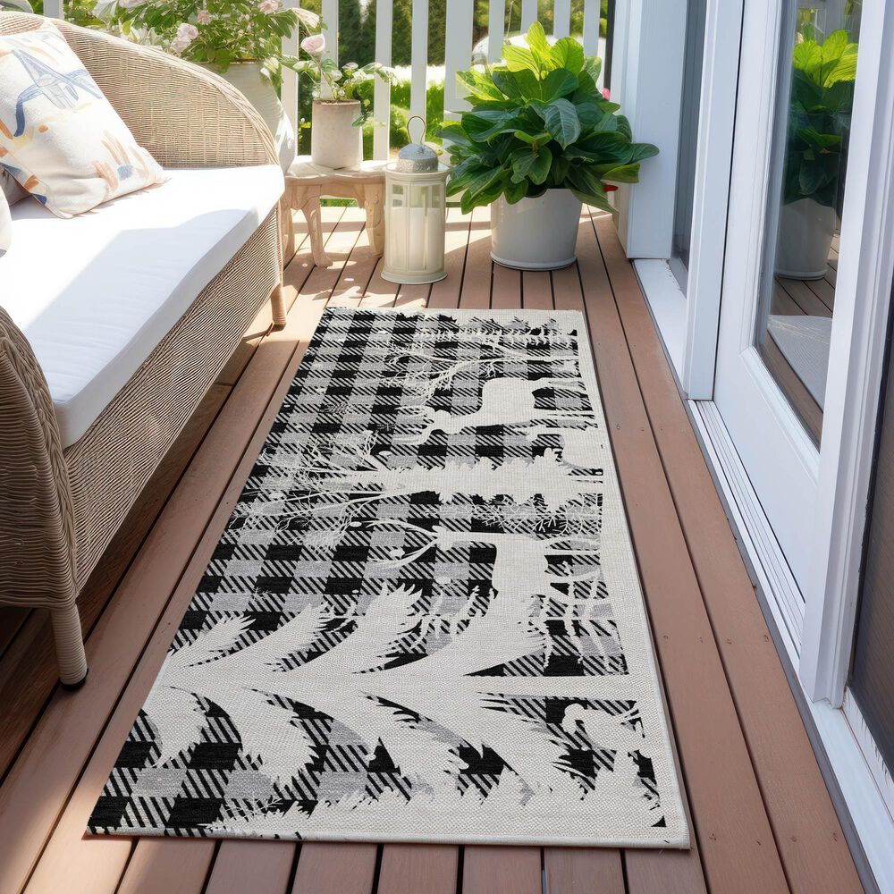 Dalyn Rug Company Wonderland WN32 2&#39;3&quot; x 7&#39;6&quot; Gray Indoor/Outdoor Runner, , large