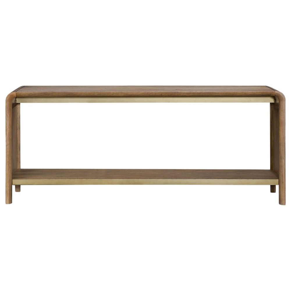 Bernards Furniture Elure Waterfall Console Table in Latte, , large