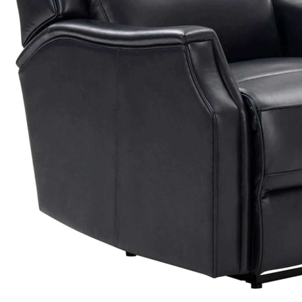 Barcalounger Leather Power Recliner in Shoreham Blue, , large