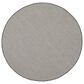 Nourison Courtyard Ivory and Charcoal 5" Round Indoor/Outdoor Area Rug, , large