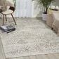 Nourison Damask DAS06 2"3" x 3"9" Ivory Area Rug, , large