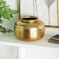 Maple and Jade 20" Decorative Vase with Hammered Top in Brushed Gold, , large