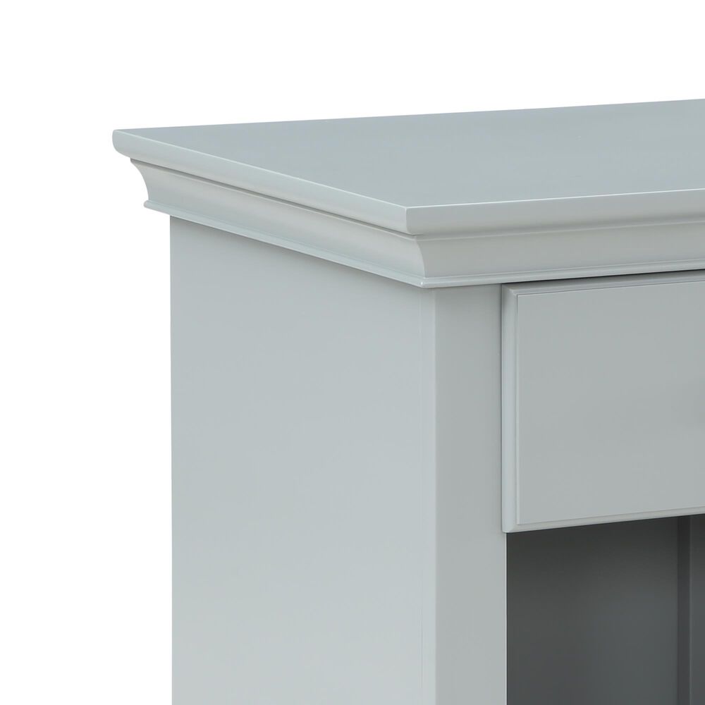 Suite Bebe Bailey 1-Drawer Nightstand in Gray, , large