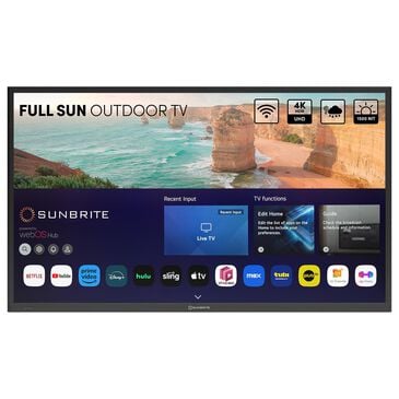 Sunbrite 49" Solis Series - Full Sun - 4K UHD HDR in Black - Smart Outdoor TV, , large