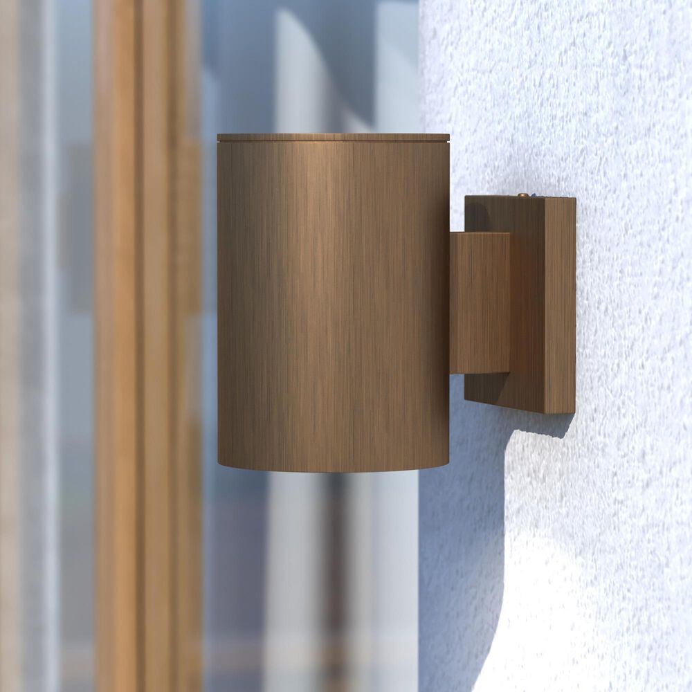 Vaxcel Chiasso 1-Light Outdoor Wall Sconce in Warm Brass, , large