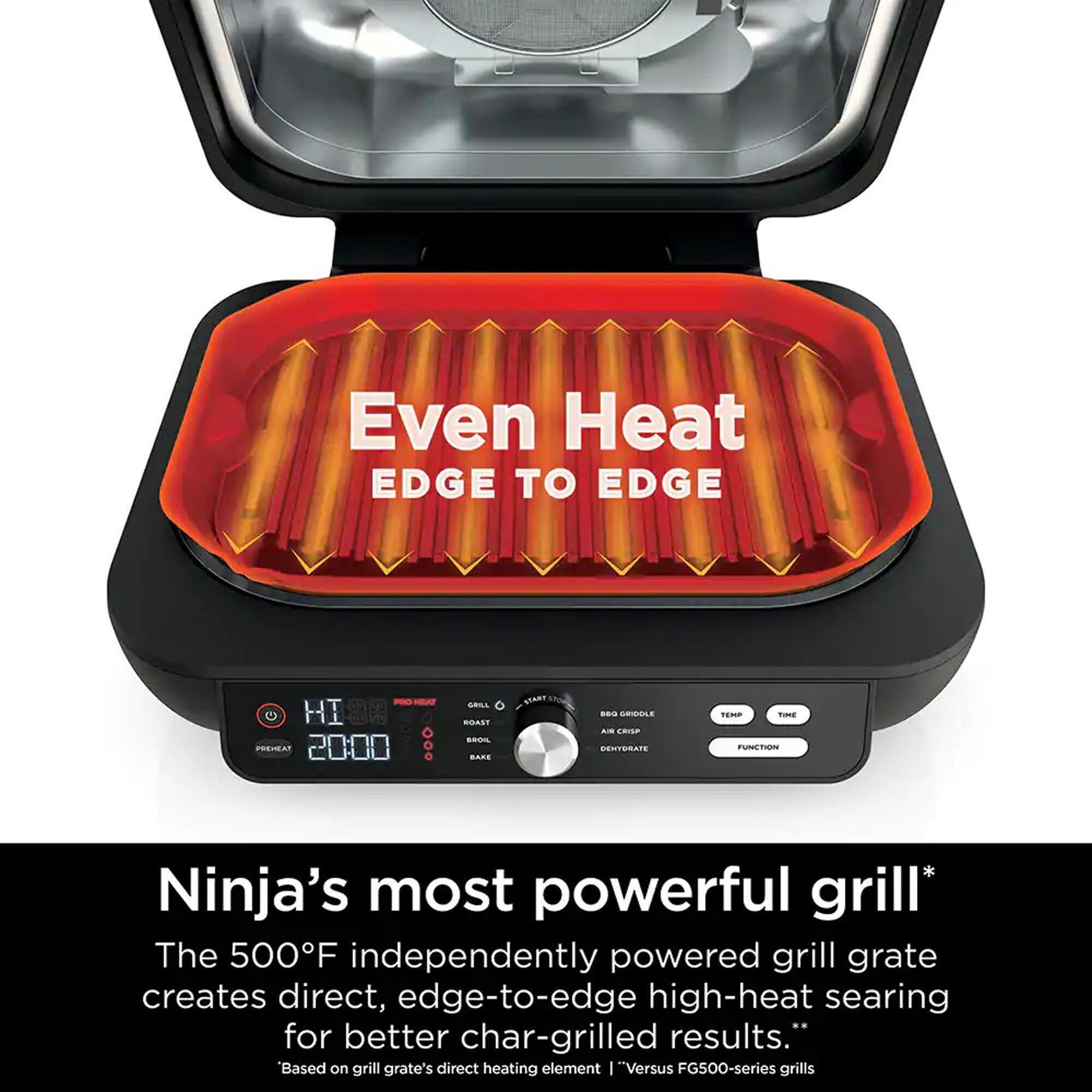 Euro Pro Ninja Foodi XL Pro Grill Griddle and Air Fryer in Black