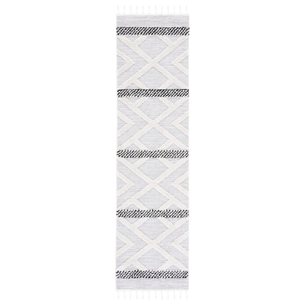 Safavieh Marrakesh MRK564 2"2" x 6" Grey and Ivory Runner, , large