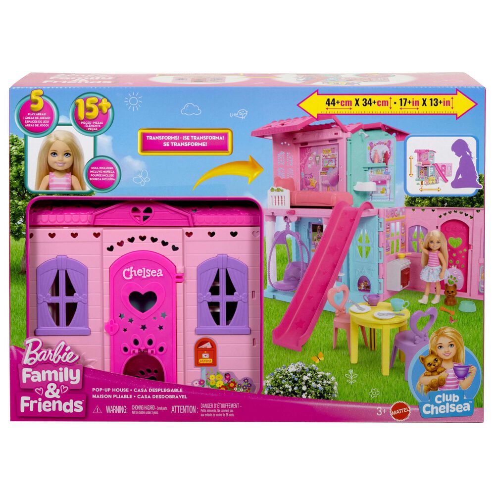 Barbie Chelsea Pop-Up Doll House Playset in Multicolor, , large